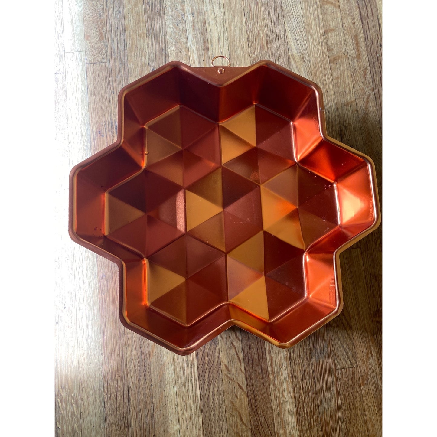 Copper Mold Geometric Star-Shaped Aluminum 8 Cup Baking Mold Durable Decorative