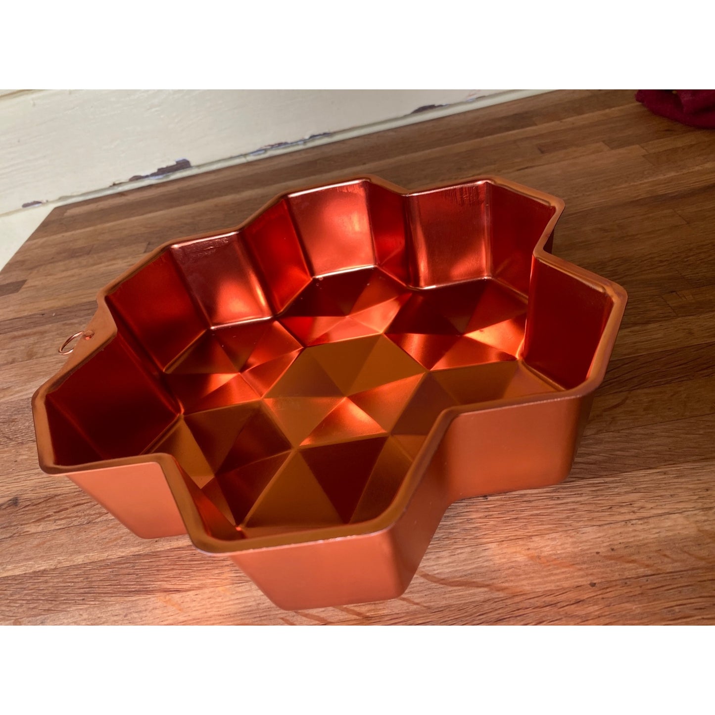 Copper Mold Geometric Star-Shaped Aluminum 8 Cup Baking Mold Durable Decorative