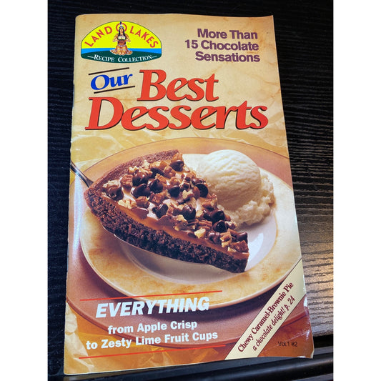 Land O Lakes Recipes Our Best Desserts Cookbook Booklet Vol 1 Issue 2 1992