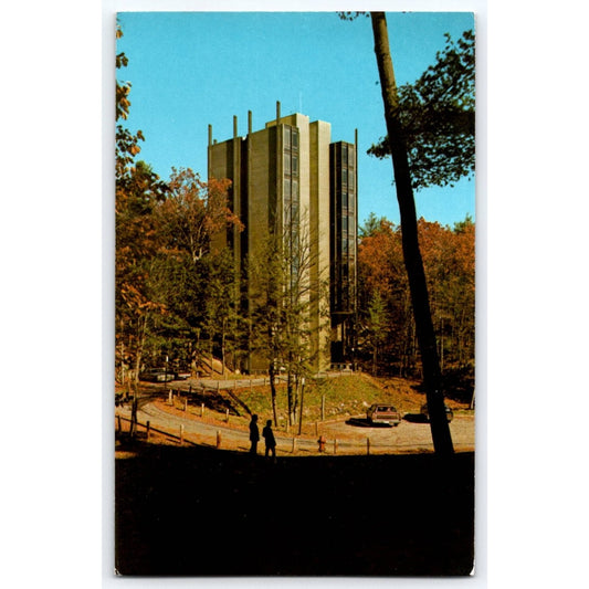 Durham NH New Hampshire New England Center Residential Tower Chrome Postcard