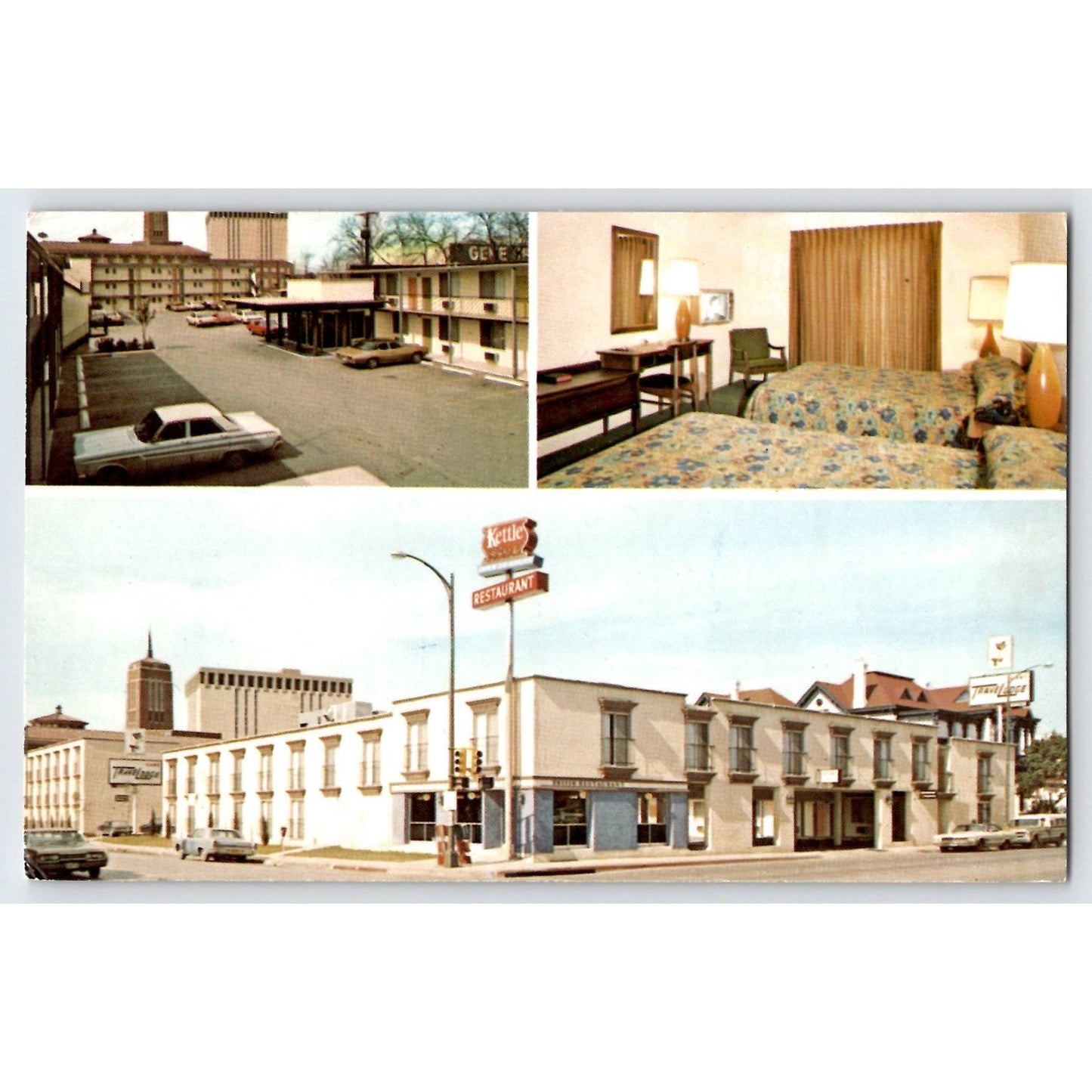 San Antonio TX Texas Travelodge Motel River Walk 1970 Chrome Postcard