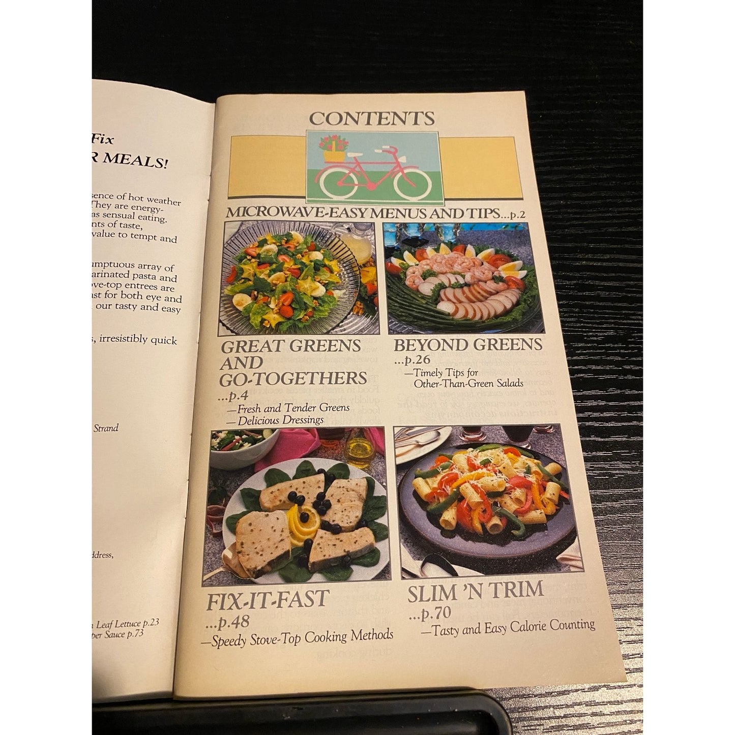 Pillsbury Classic Cookbook Booklet 1987 Light Summer Meals Microwave Easy