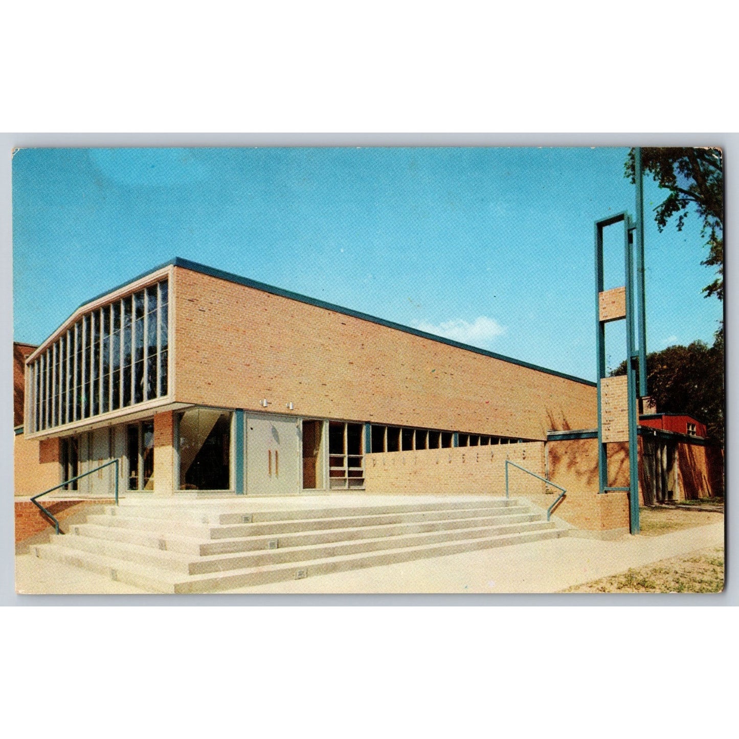 Fort Atkinson WI Wisconsin St Joseph's Church and Rectory Chrome Postcard Unused