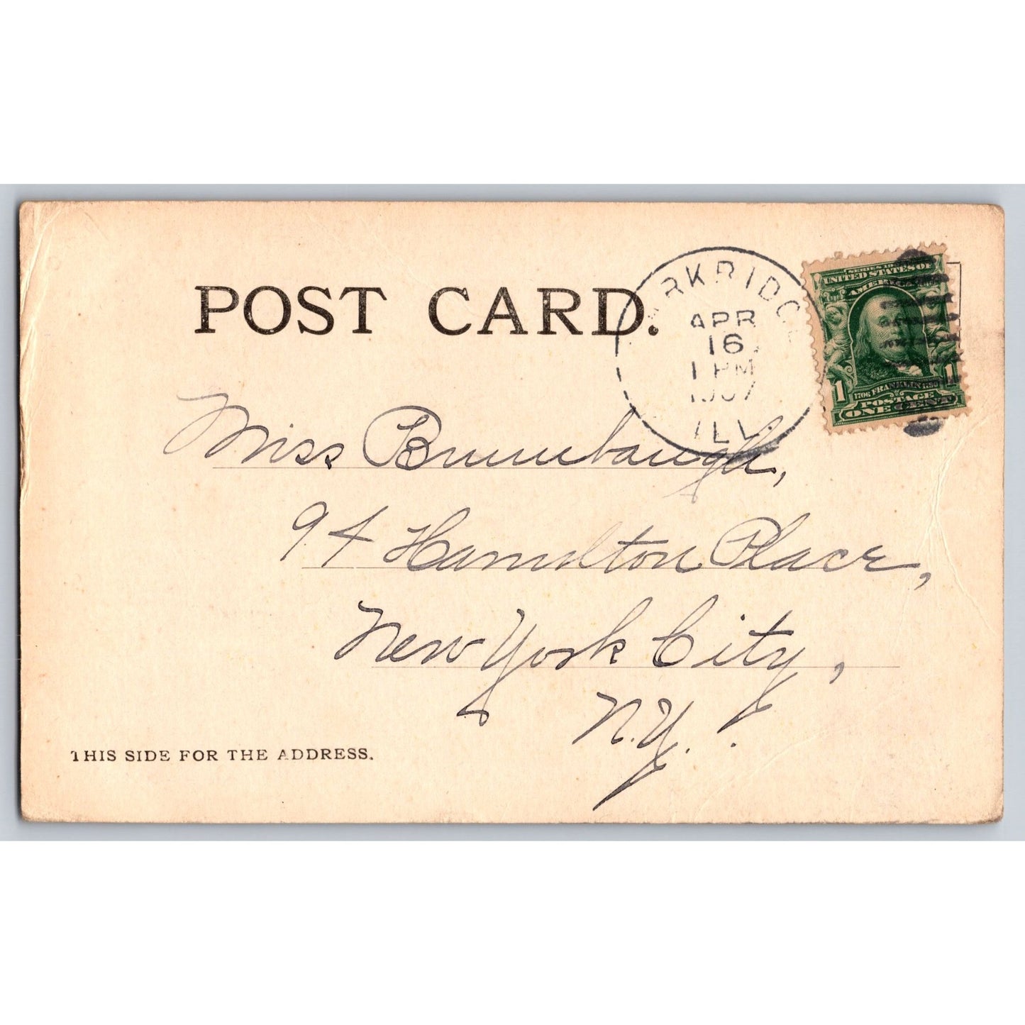 Chicago IL Illinois Lake Shore Promenade Jackson Park 1907 Undivided Postcard