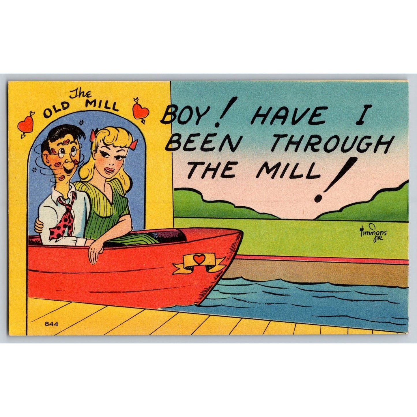 Comic Postcard Boy Have I Been Through the Mill Linen Unused
