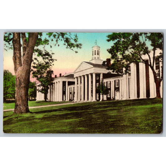 Lexington VA Virginia Washington & Lee University Hand-Colored Postcard Unused