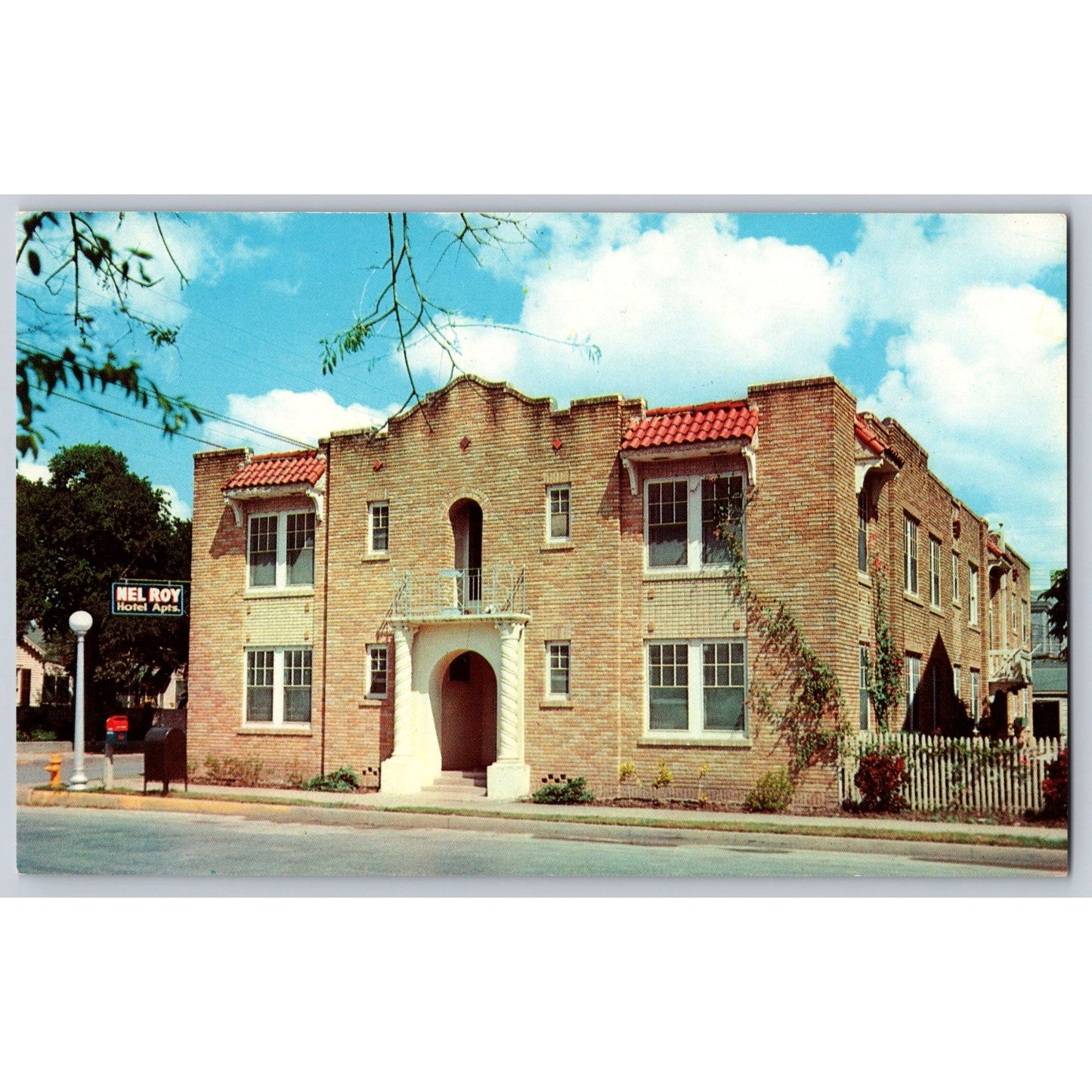 Brownsville TX Texas Nel Roy Hotel Apartments Chrome Postcard Dexter Press