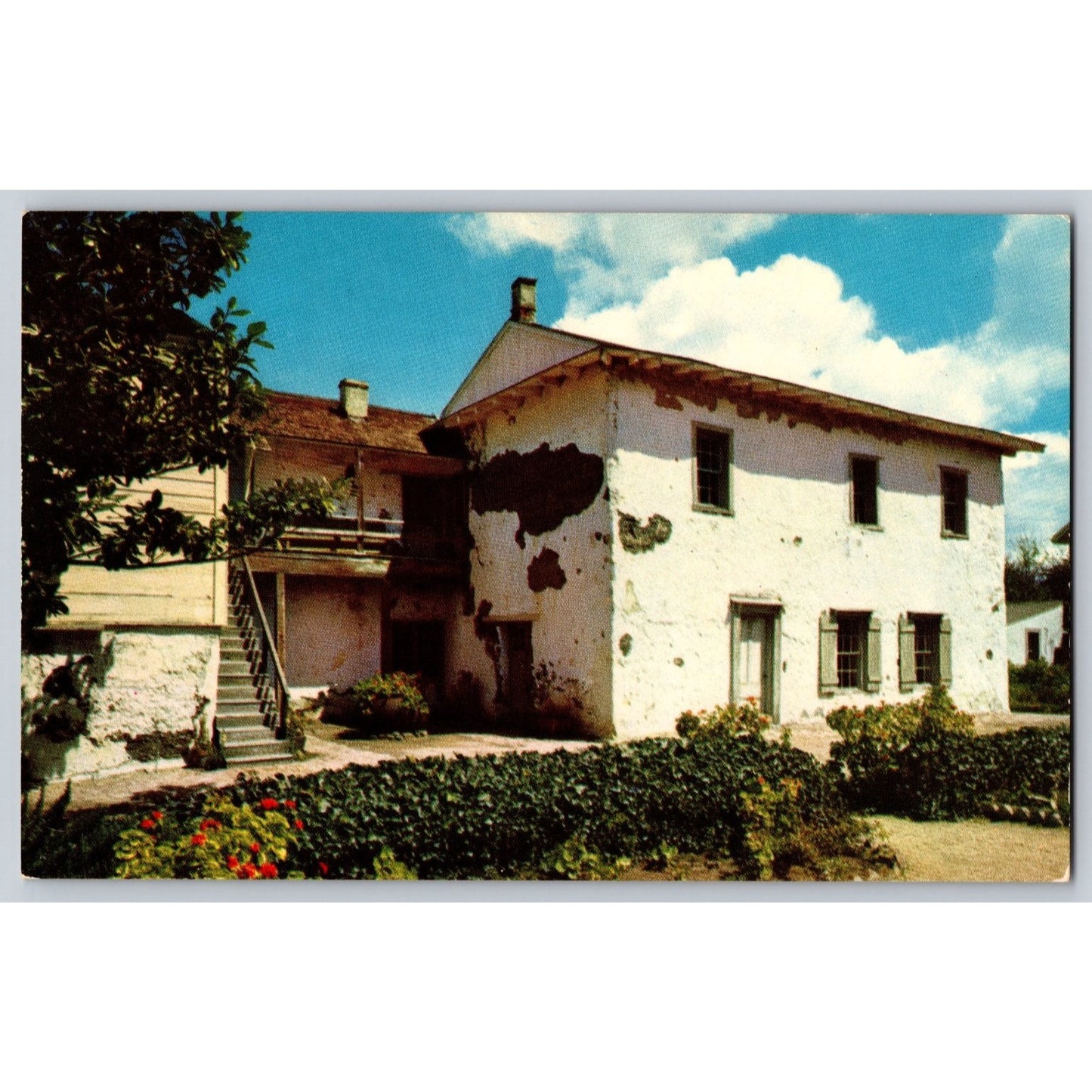 Monterey CA California Stevenson House Chrome Postcard Unused