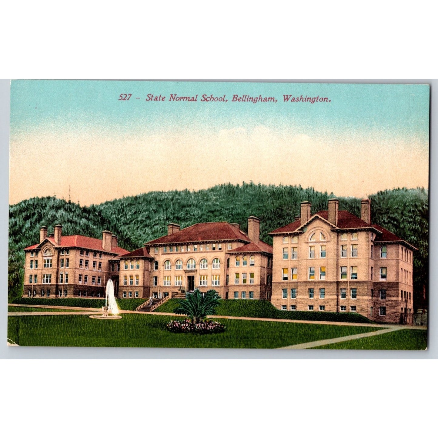 Bellingham WA Washington State Normal School Divided Postcard Edward H Mitchell