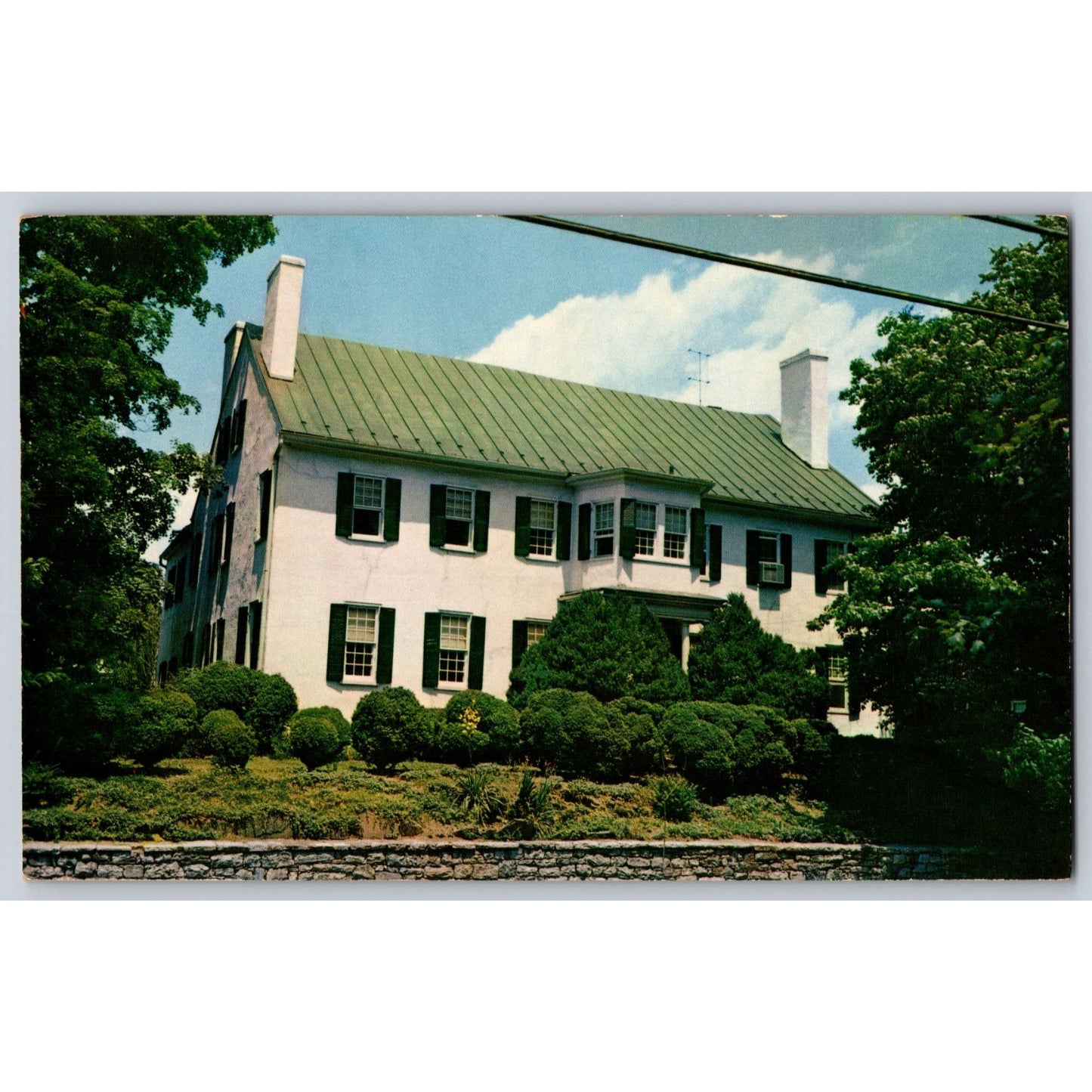 Winchester VA Virginia Amber Hill General Morgans Home Chrome Postcard Unused