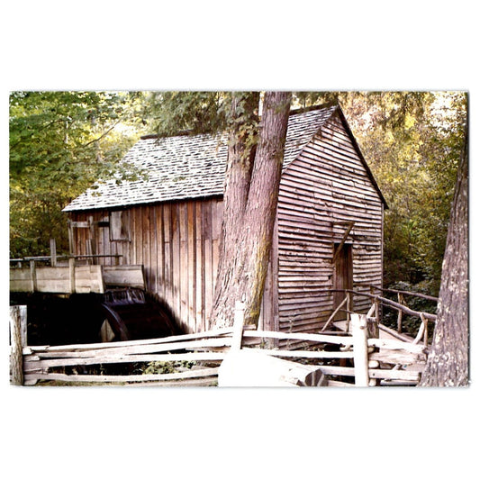 Cades Cove Great Smoky Mountains TN John P Cable Mill National Park Postcard