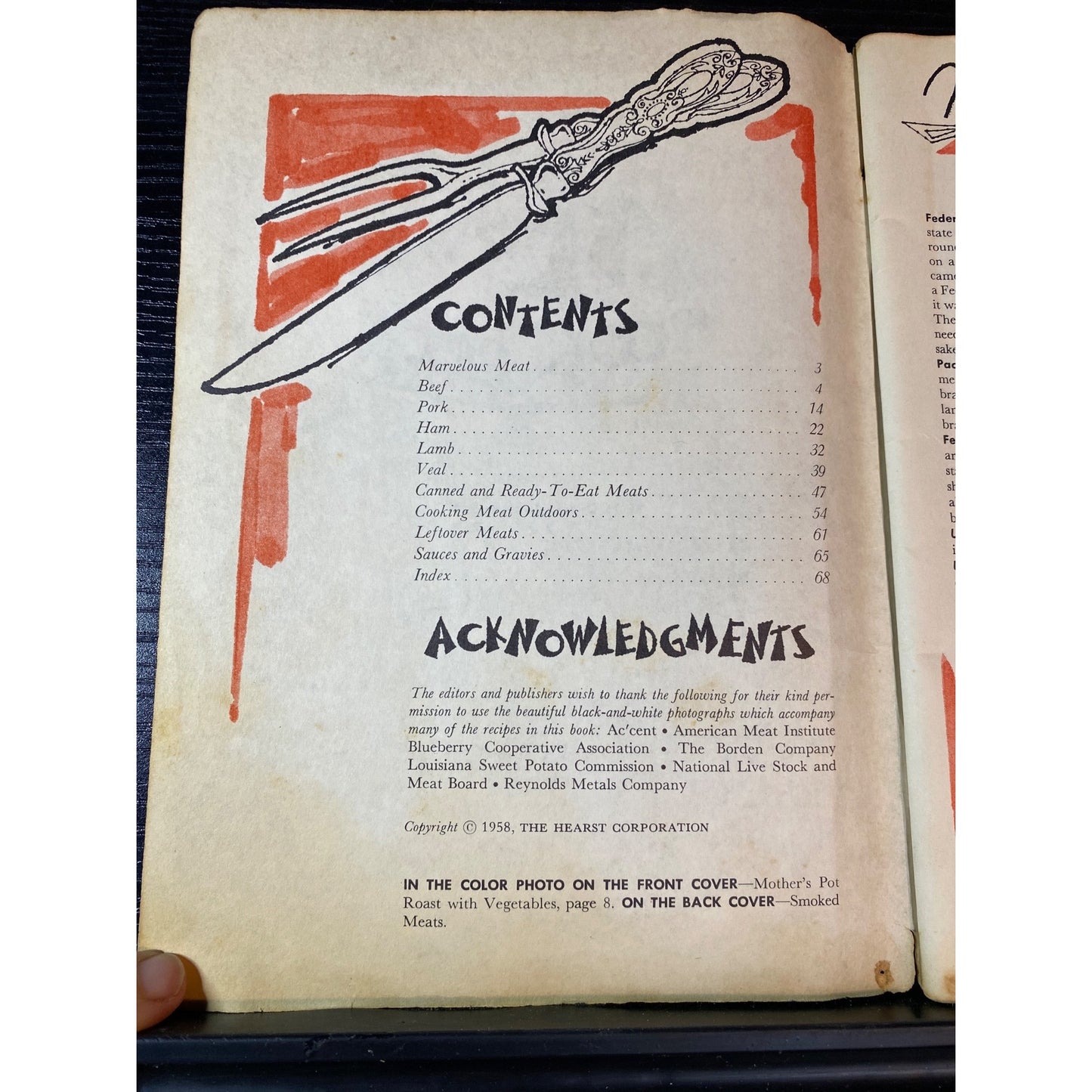 Good Housekeepings Meat Cookbook Booklet 1958 Consolidated Book Publisher