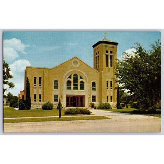 Schulenburg TX Texas Saint Rose of Lima Church Chrome Postcard Unused