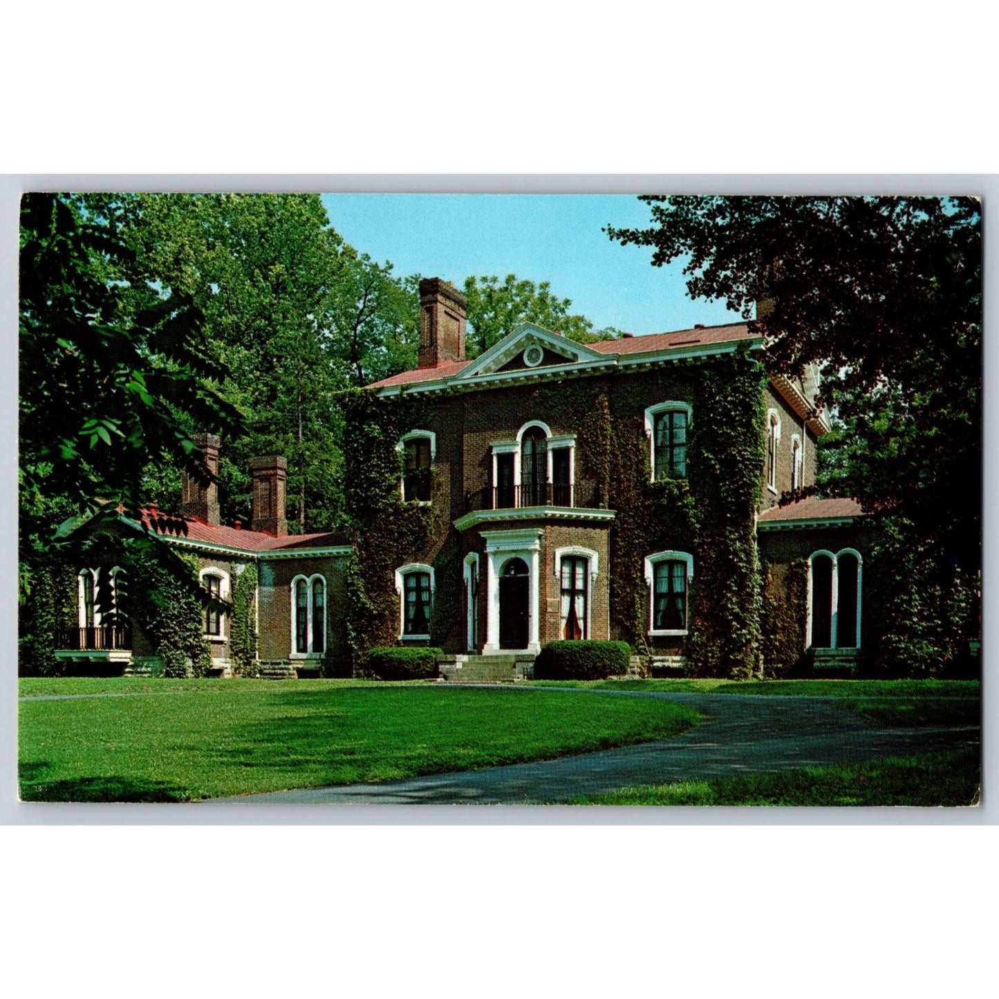 Lexington KY Kentucky Ashland Home Henry Clay Chrome Postcard Unused