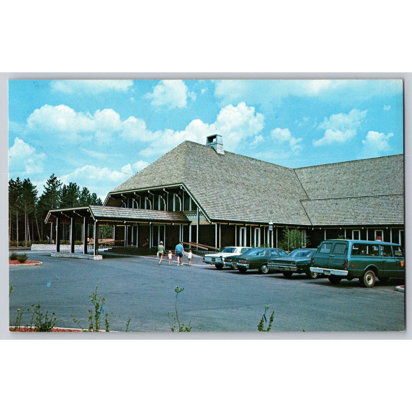 Logan OH Ohio Hocking Hills Lodge 1962 Chrome Postcard Used 1962