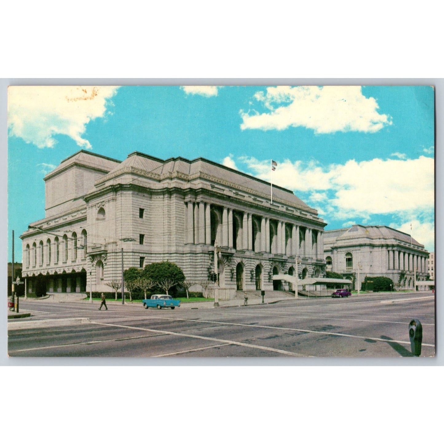 San Francisco CA California Municipal Opera House Chrome Postcard Selithco