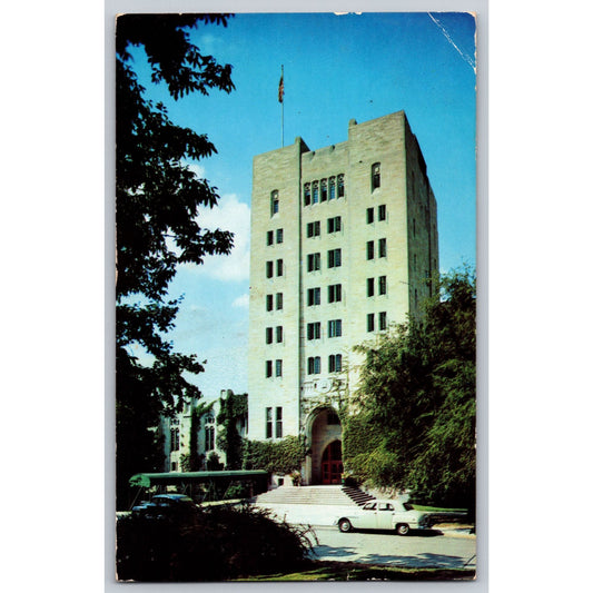 Bloomington IN Indiana University Memorial Union Campus Chrome Postcard Used
