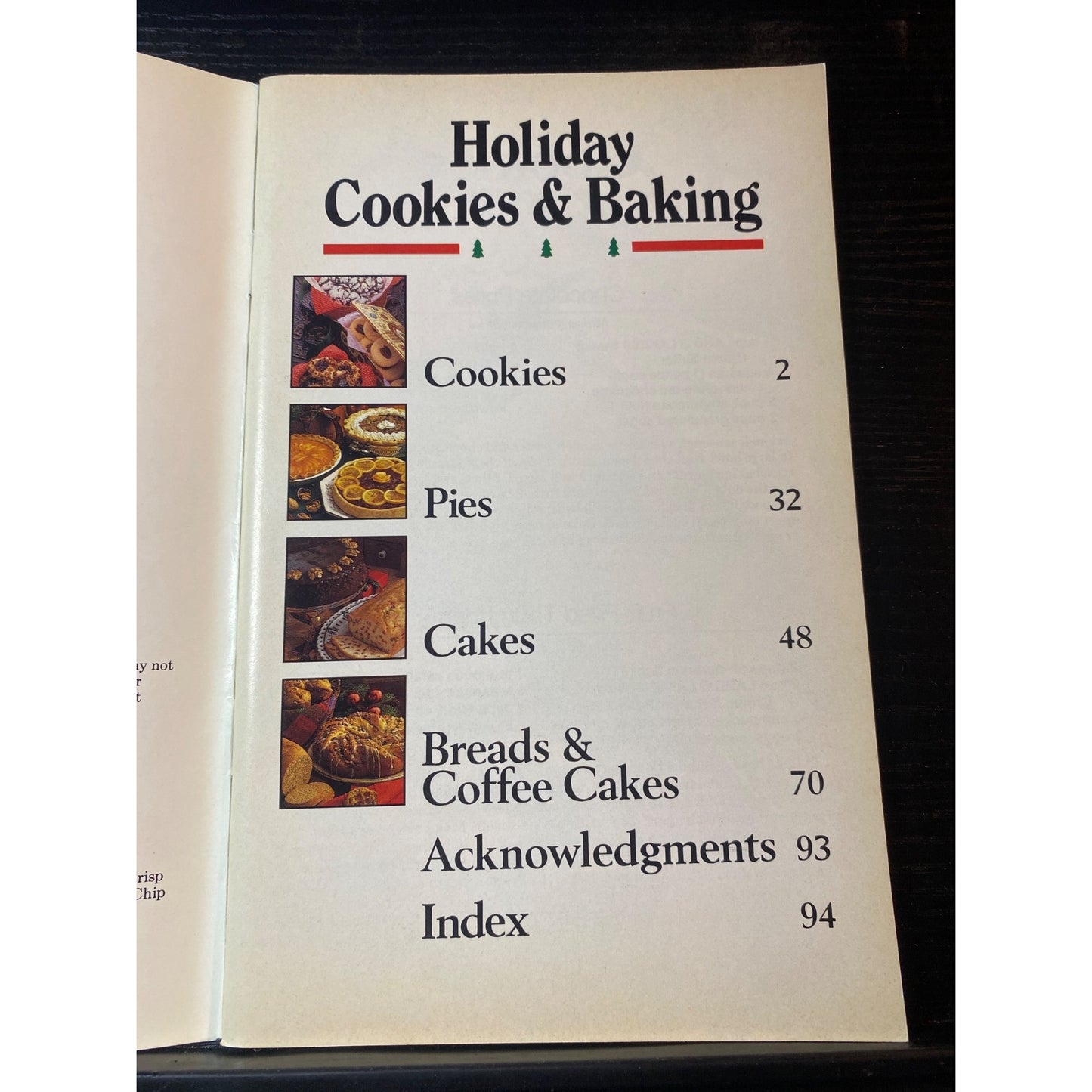 Favorite Recipes Holiday Cookies & Baking Cookbook Booklet 1988