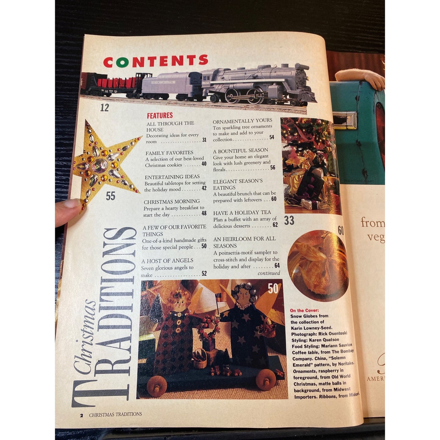 Woman's Day Christmas Traditions Magazine Vol III No 3 1993 Crafts Recipes Decor