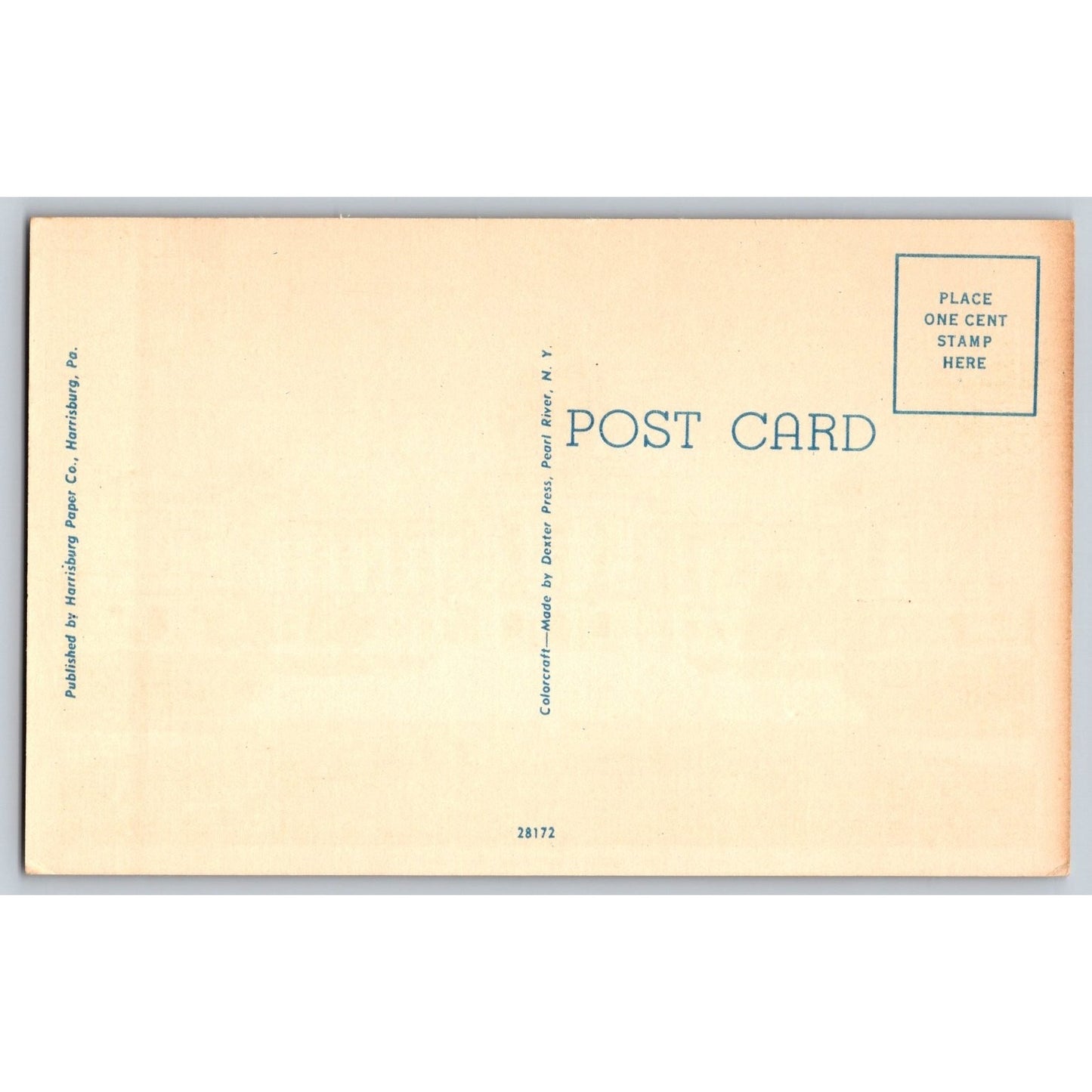 Harrisburg PA Pennsylvania State Capitol Linen Postcard Harrisburg Paper Co