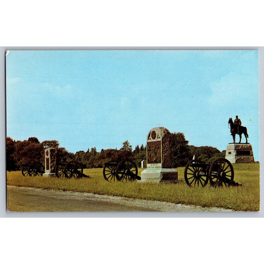 Gettysburg PA Pennsylvania General George G Meade Memorial Postcard Kodachrome