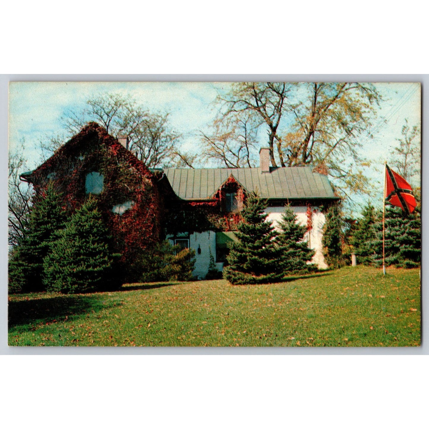 Winchester VA Virginia Stonewall Jackson Headquarters Chrome Postcard Unused