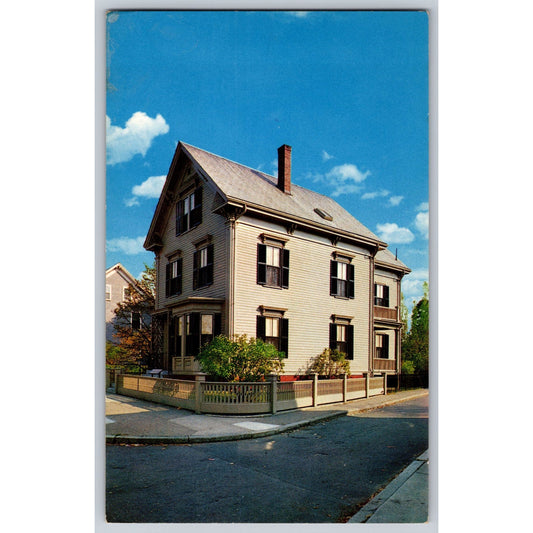 Lynn MA Massachusetts Home Mary Baker Eddy 12 Broad St 1964 Chrome Postcard