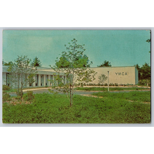 Plainville CT Connecticut YMCA Building 1964 Chrome Postcard Unused Natco