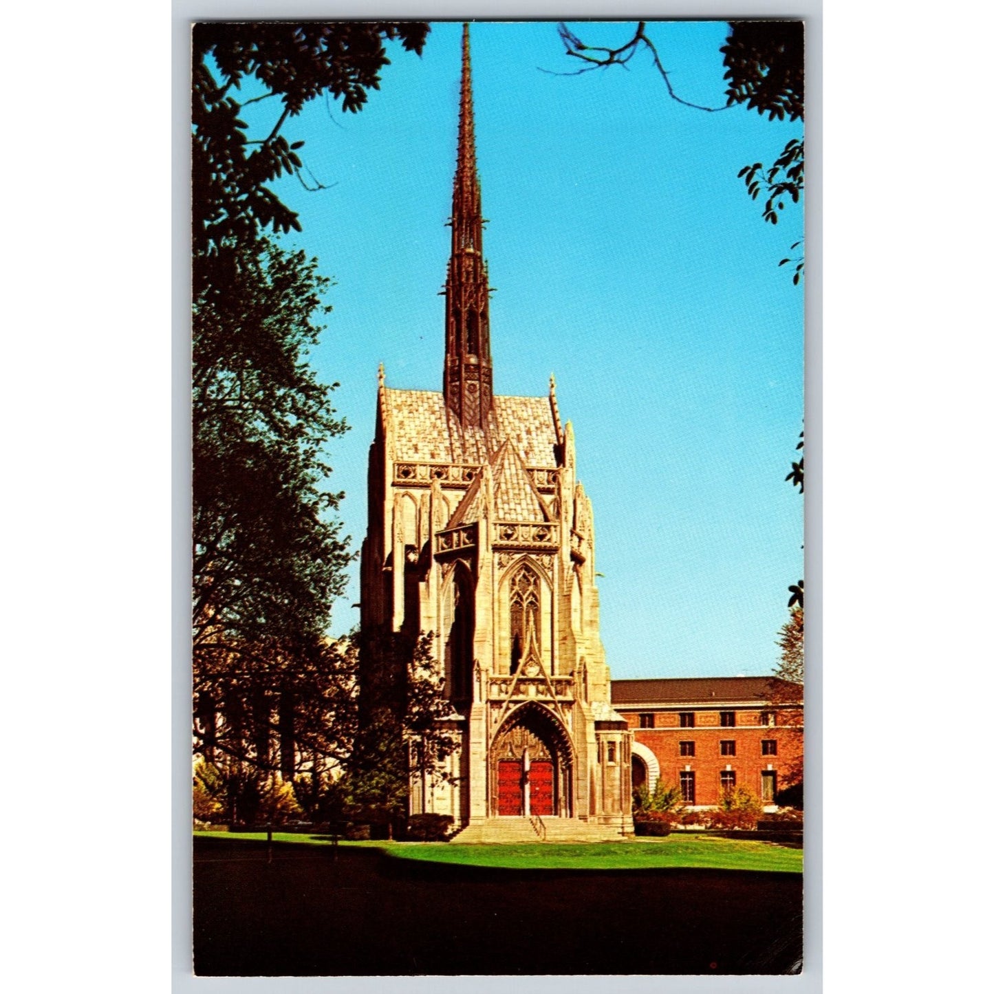 Pittsburgh PA Pennsylvania University of Pittsburgh Heinz Chapel 1962 Postcard