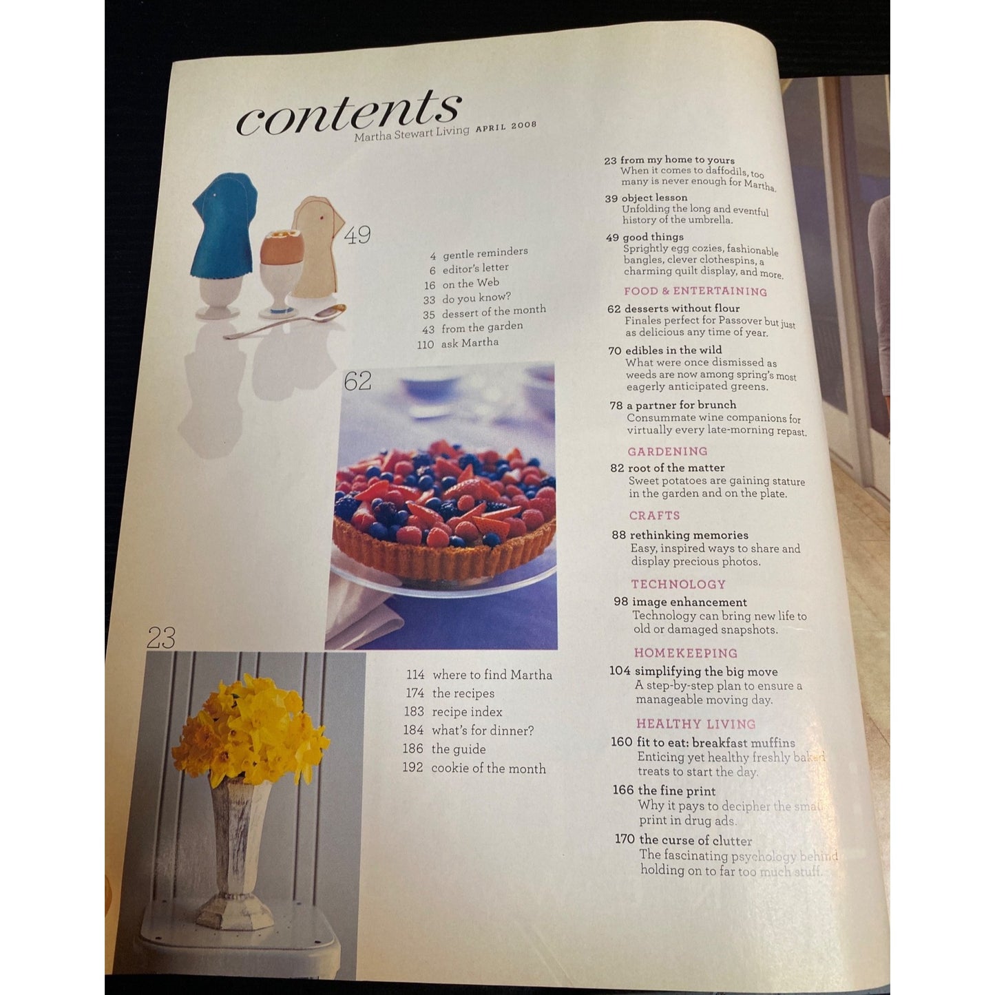 Martha Stewart Living Magazine April 2008 Spring Issue Celebrating The New Season