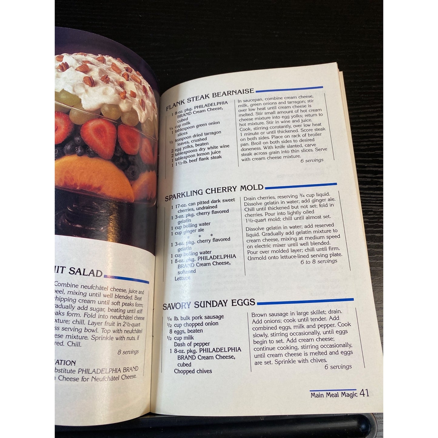 Favorite Recipes Philadelphia Brand Cream Cheese Kraft Cookbook Booklet 1988