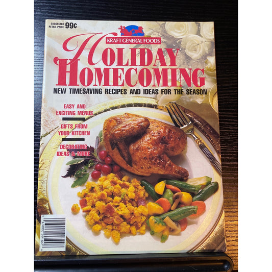 Kraft General Foods Holiday Homecoming Magazine 1991 Seasonal Recipes Decorating