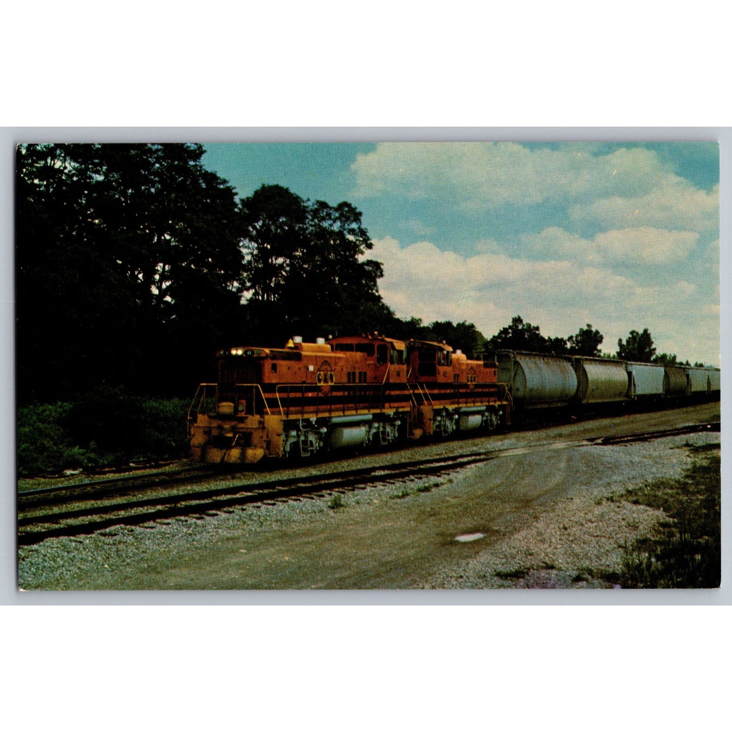 Train Genesee & Wyoming Railroad MP-15DC Units #45 & #46 Postcard