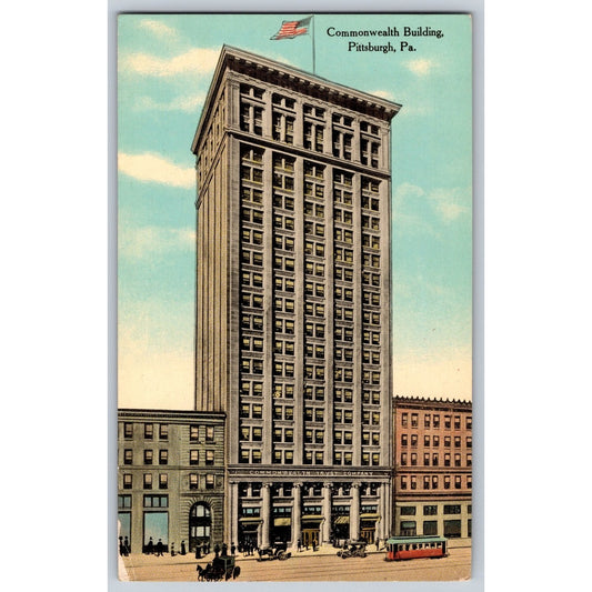 Pittsburgh PA Pennsylvania Commonwealth Building Early 1900s Divided Postcard