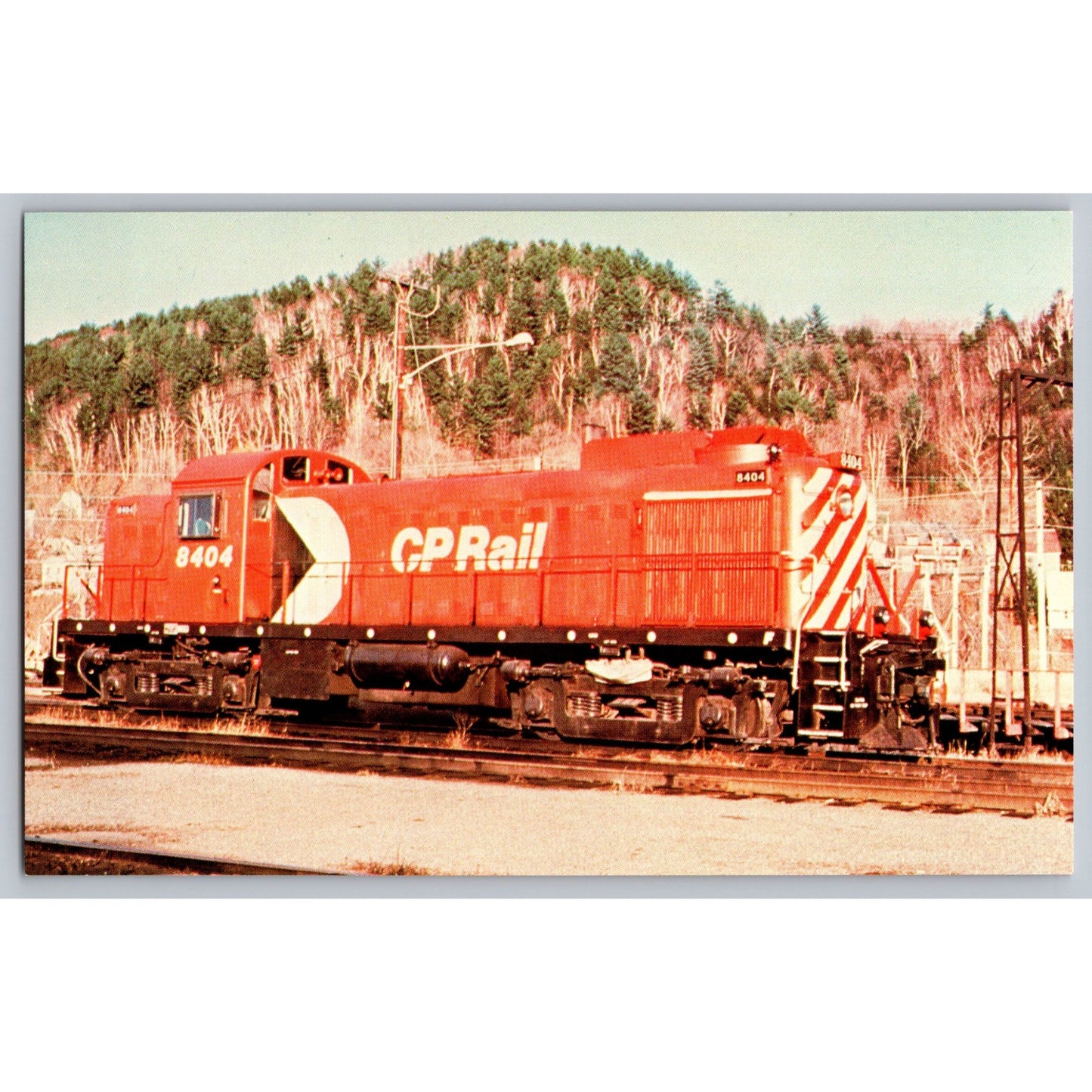 Canadian Pacific Railway Loco #8404 Postcard Alco-GE RS-2 1949 Diesel Postcard