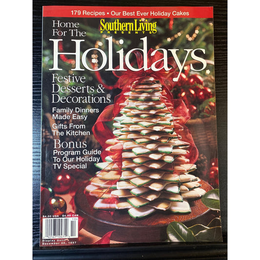 Southern Living Home For The Holidays Magazine 1997 Festive Recipes Decorating