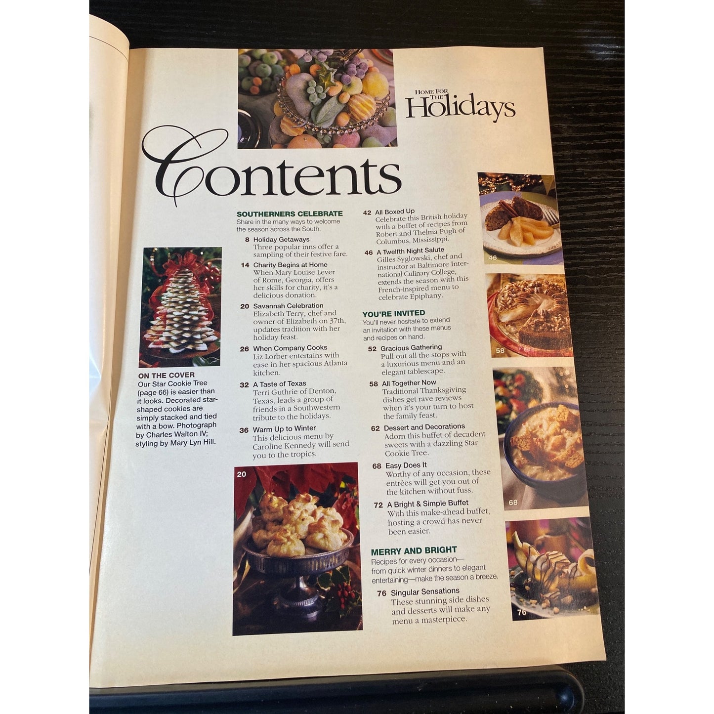 Southern Living Home For The Holidays Magazine 1997 Festive Recipes Decorating