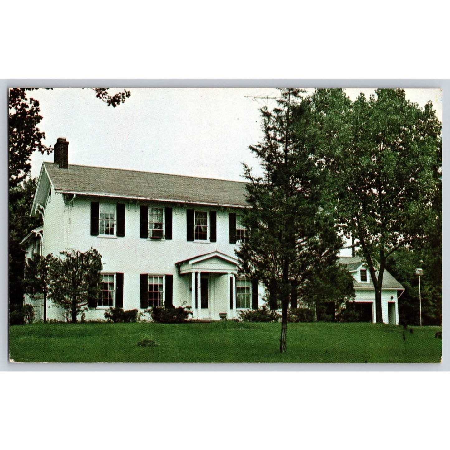 Troy OH Ohio Gahagan House 1057 East Main Street Chrome Postcard Unused