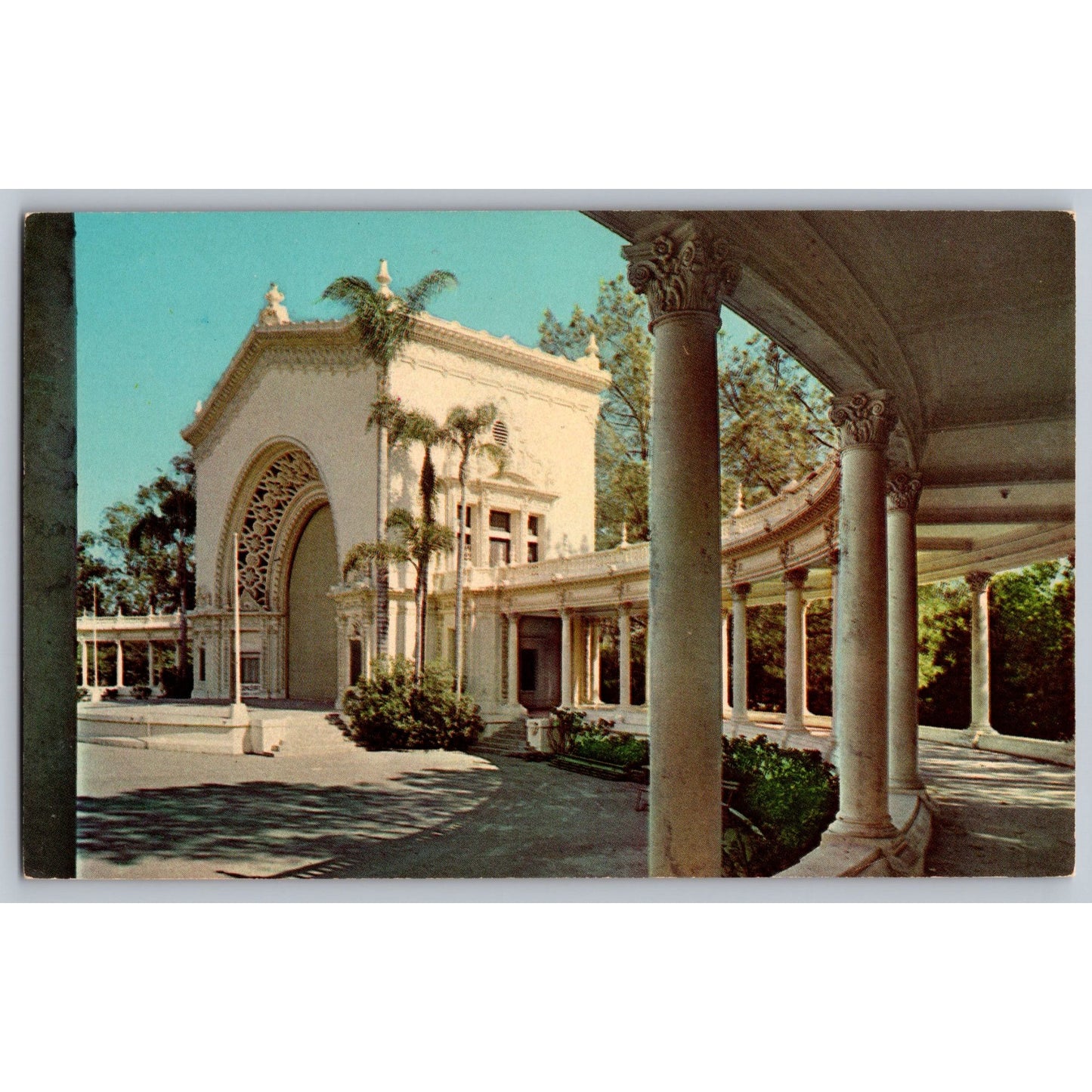 San Diego CA California Spreckels Organ Pavilion Balboa Park Chrome Postcard