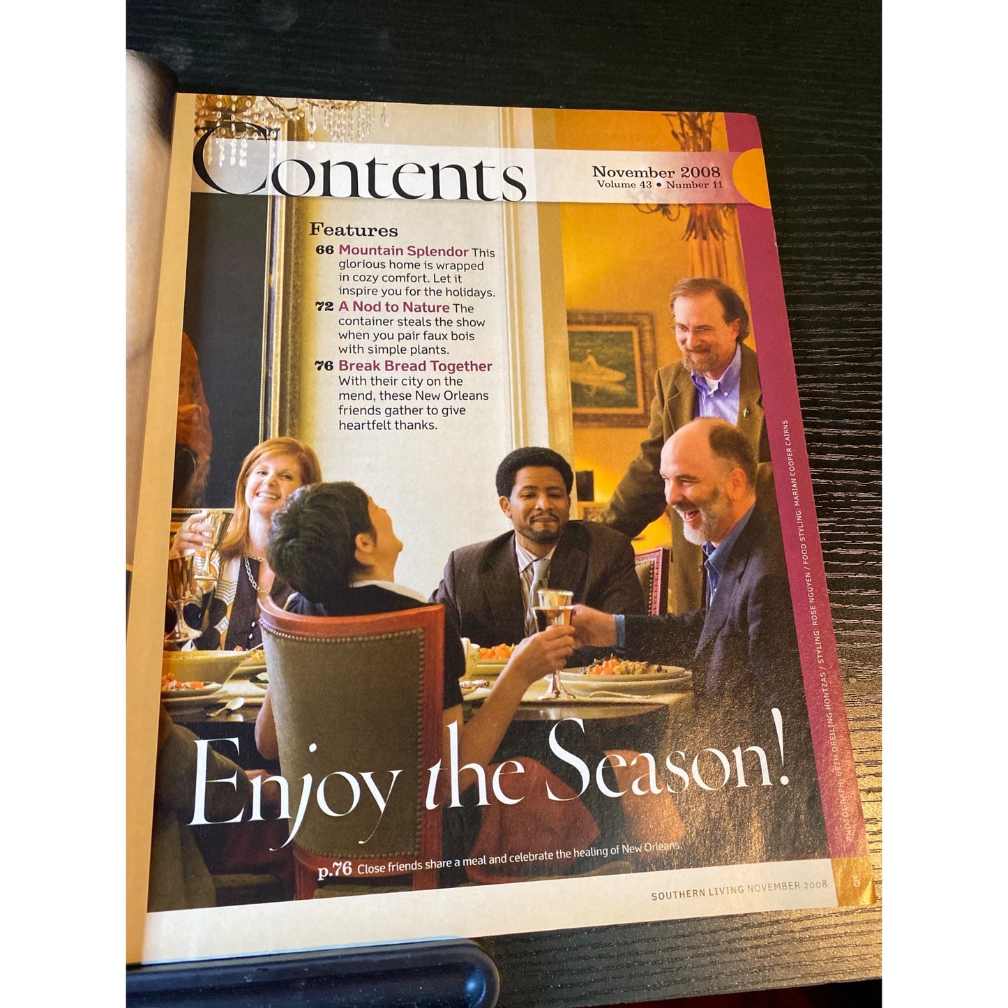 Southern Living Nov 2008 Holiday Recipes Cozy Makeover Ideas And Seasonal Dining