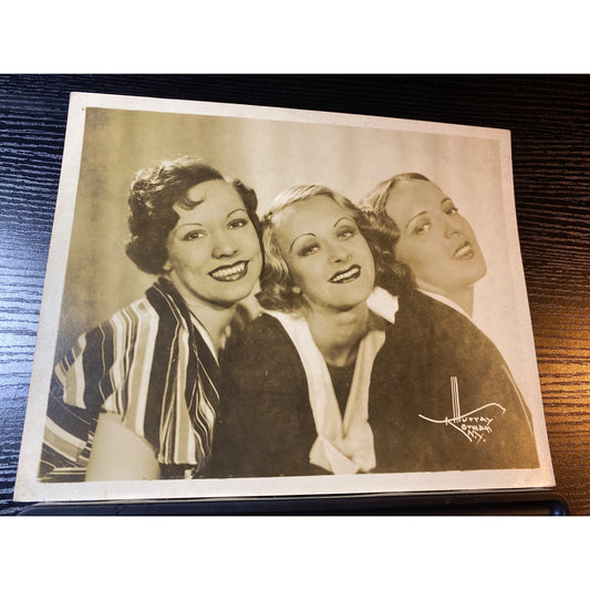 Movie Photo 8x10 Glossy Three X Sisters Hamilton Fordyce Murray New York 1930s