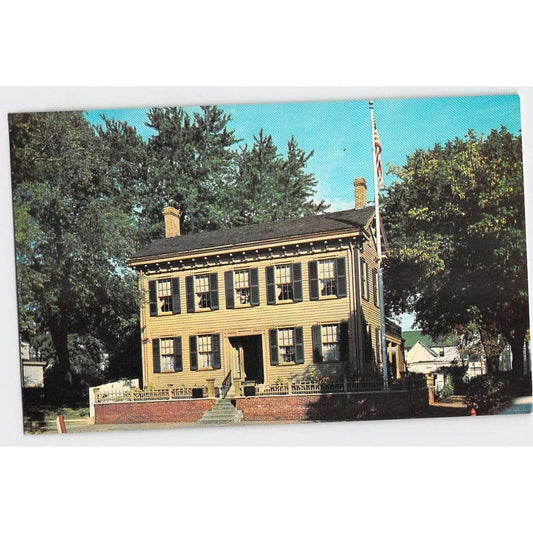 Springfield IL Illinois Abraham Lincoln Home Chrome Unused