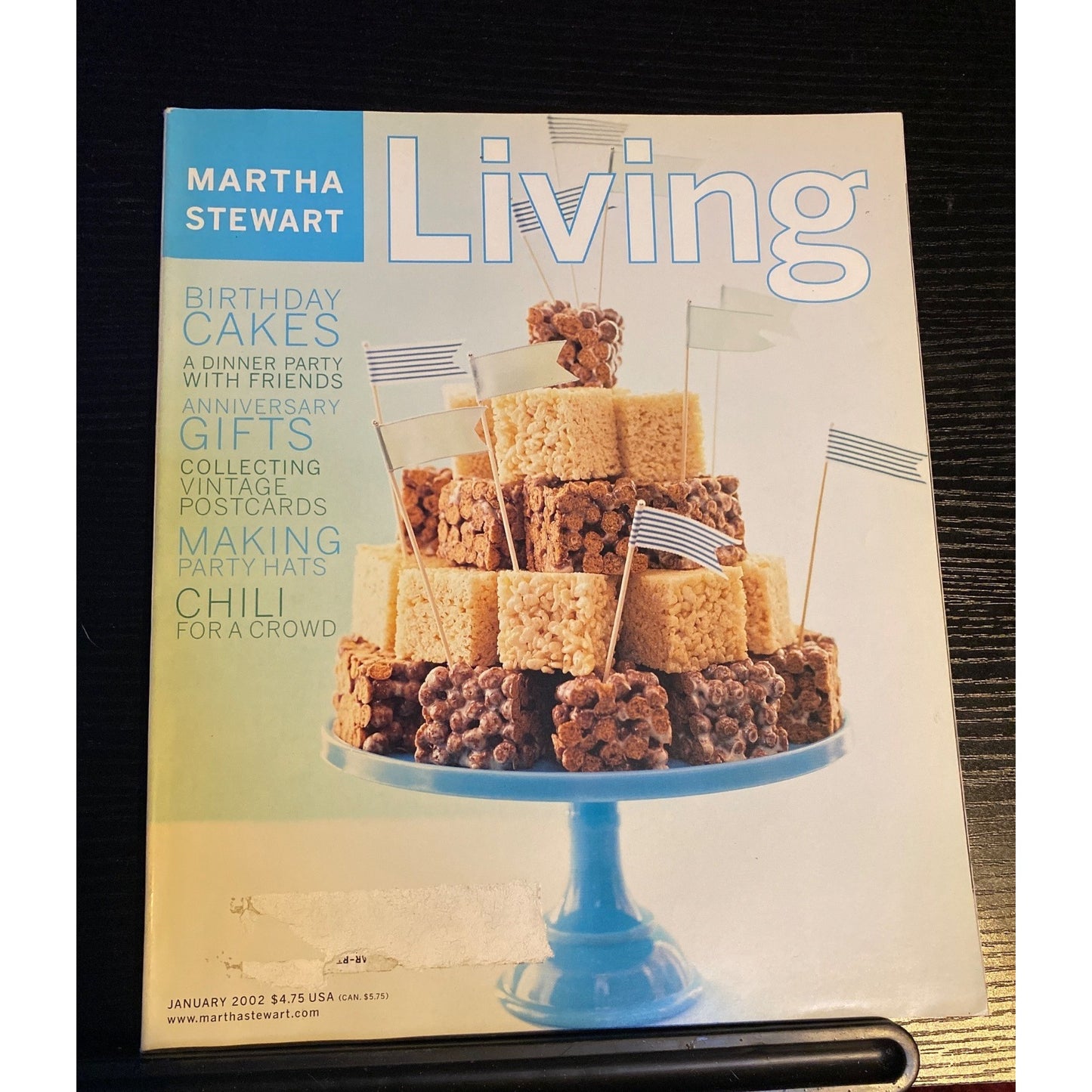 Martha Stewart Living Magazine #98 January 2002 Birthday & Anniversaries Issue