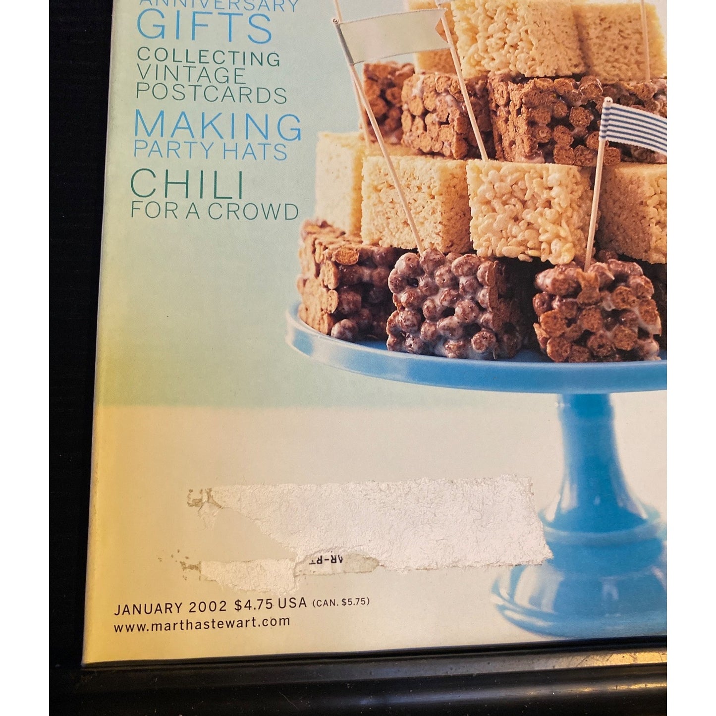 Martha Stewart Living Magazine #98 January 2002 Birthday & Anniversaries Issue