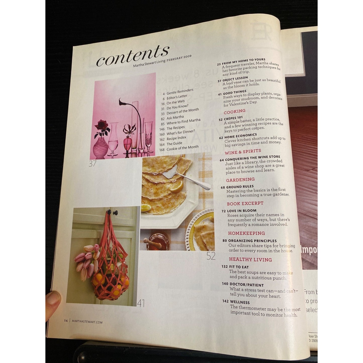 Martha Stewart Living Magazine #183 February 2009 Valentine Cupcakes Gifts Cards