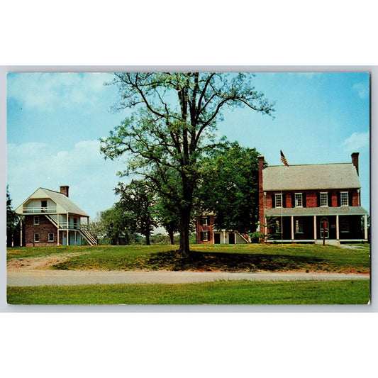 Appomattox Courthouse VA Virgina Clover Hill Tavern Group Chrome Postcard Dexter