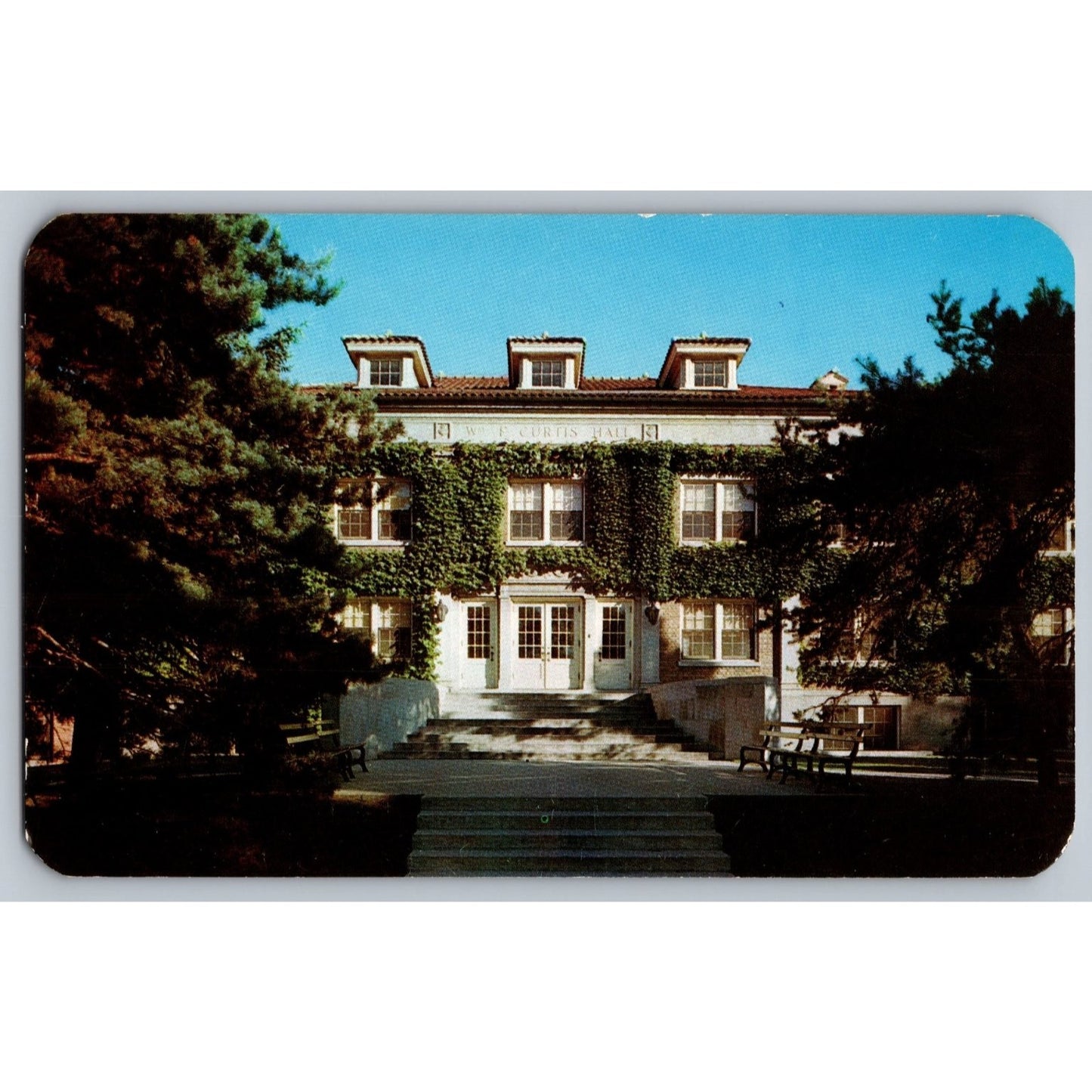 Allentown PA Pennsylvania Cedar Crest College William F Curtis Hall Dorm Postcard