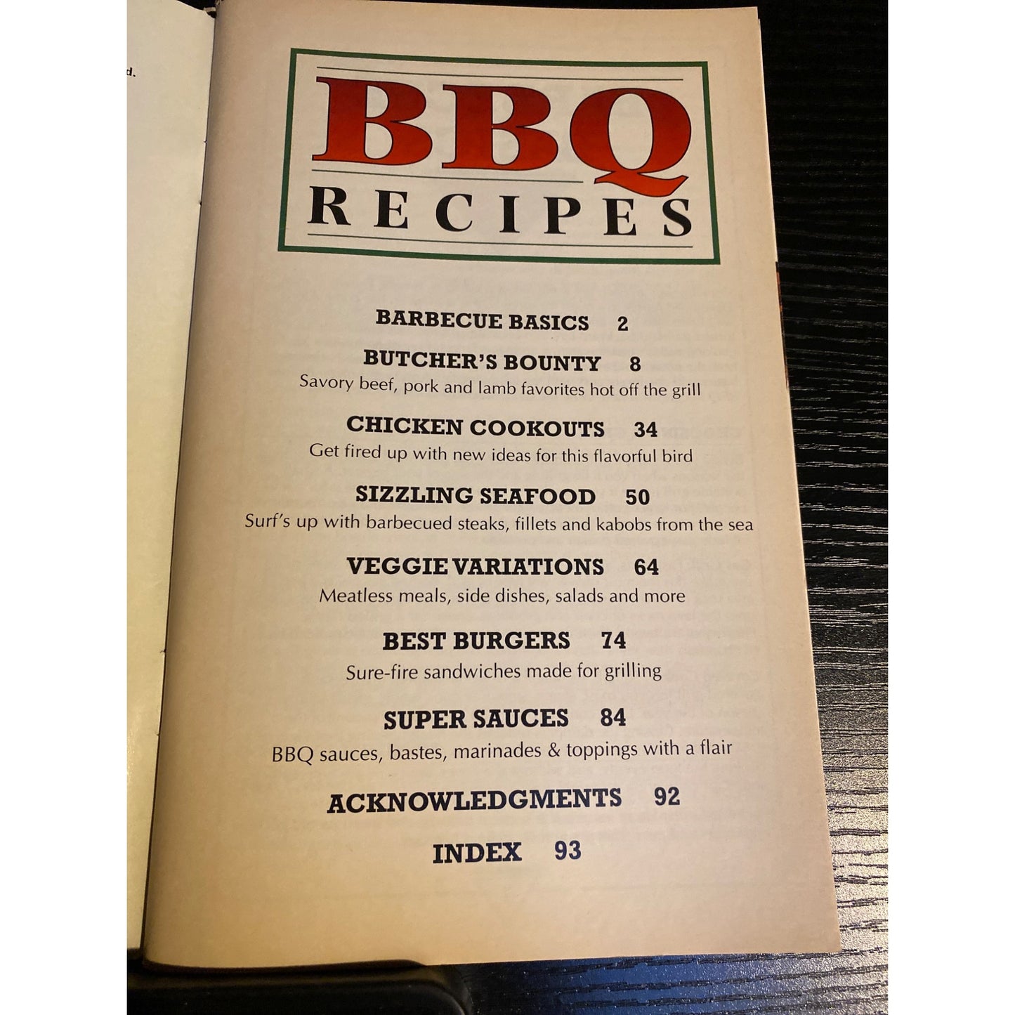 Best Recipes Cookbook Booklet BBQ Recipes 1995 Over 100 Grilling Recipes