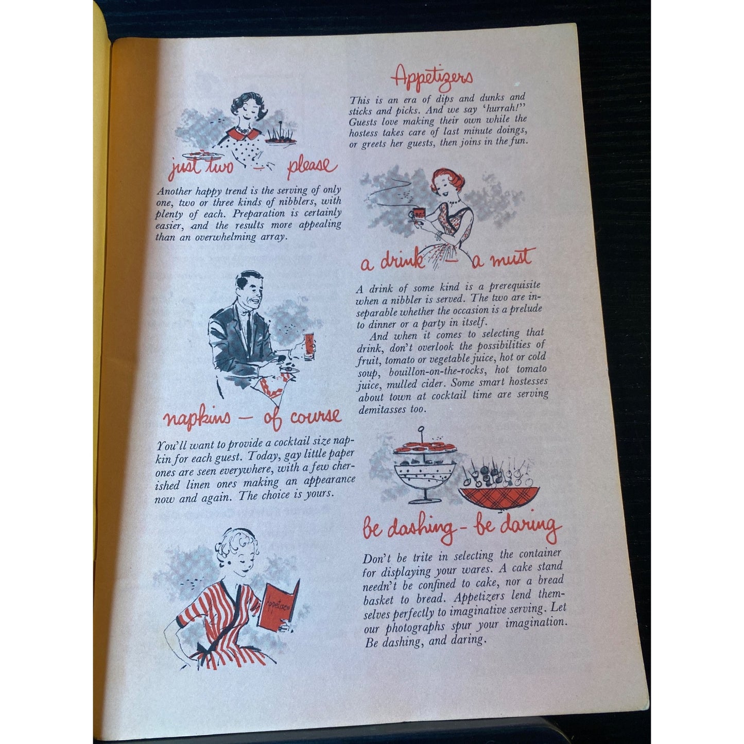 Good Housekeeping Appetizer Book 1958 Canapés Hors Doeuvres Nibbles Recipes