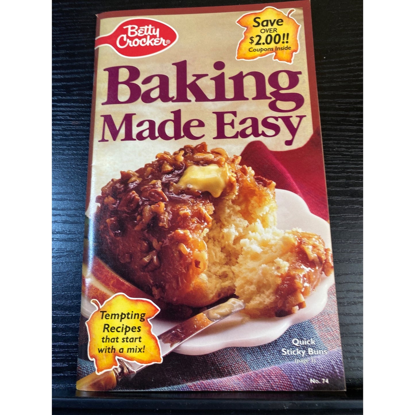 Betty Crocker Baking Made Easy Cookbook Booklet 1992 Recipes Using Mixes